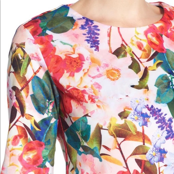 Cece ♡ Short Sleeve Bountiful Garden Dress - Picture 7 of 12